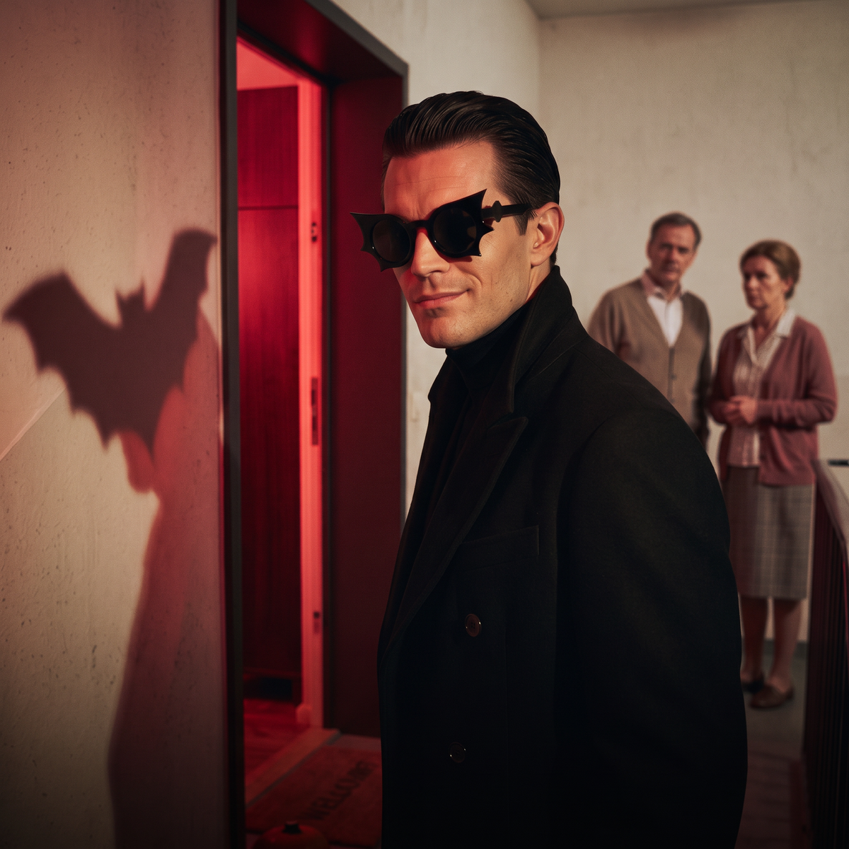 BAT – Gothic-Sonnenbrille (Schwarz / Schildpatt)