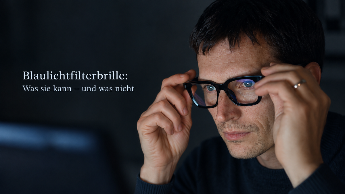 Blaulichtfilterbrille: Was sie kann – und was nicht