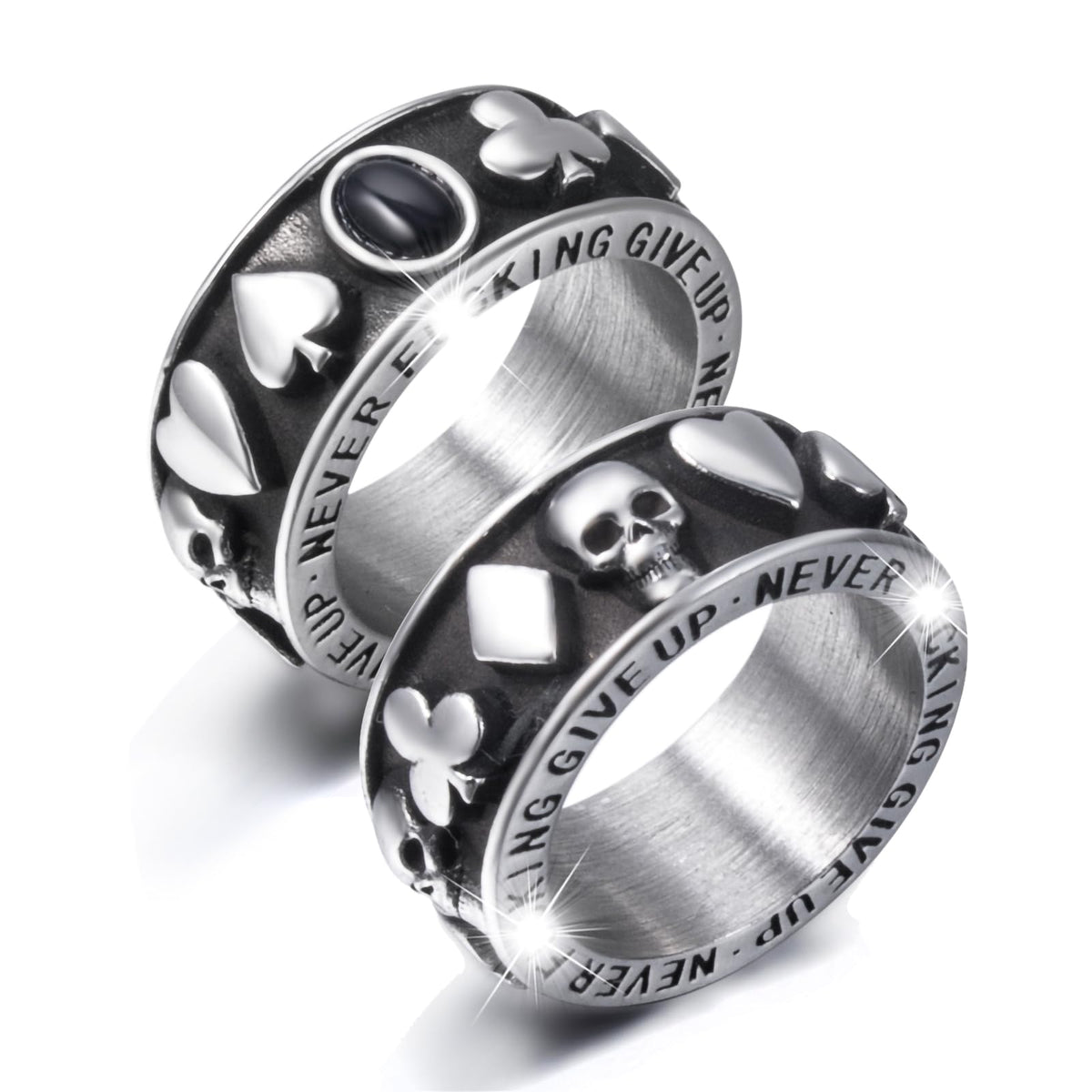 POKER – Totenkopf-Ring