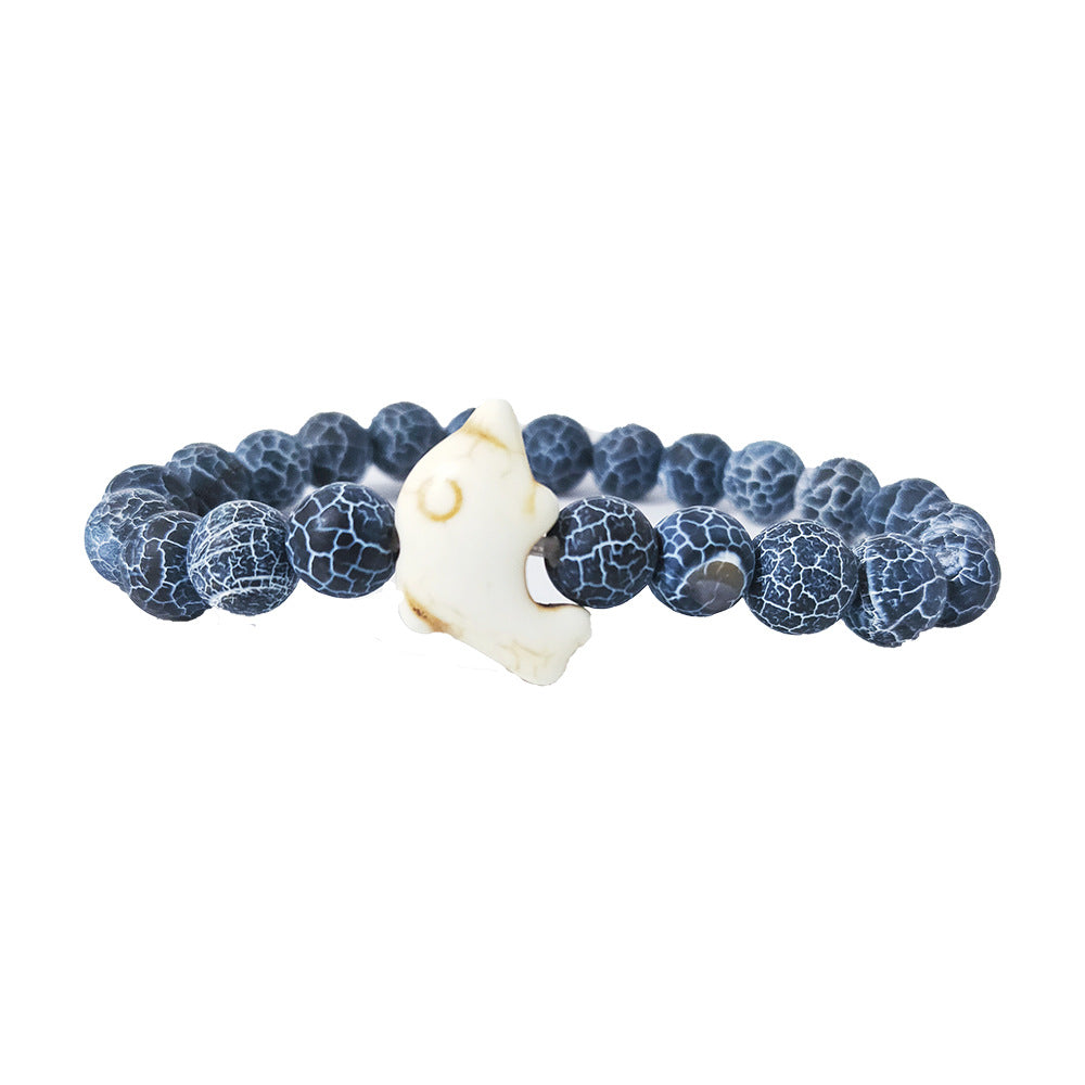 MARIN- Dolphin Volcanic Rock Bracelet