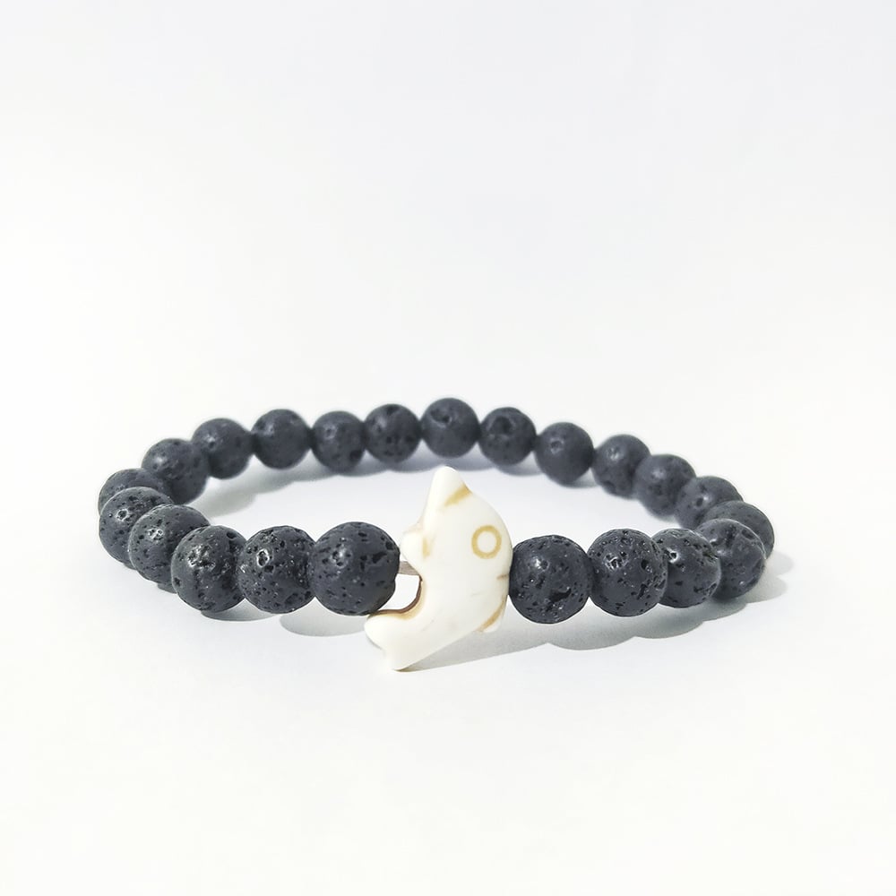 MARIN- Dolphin Volcanic Rock Bracelet