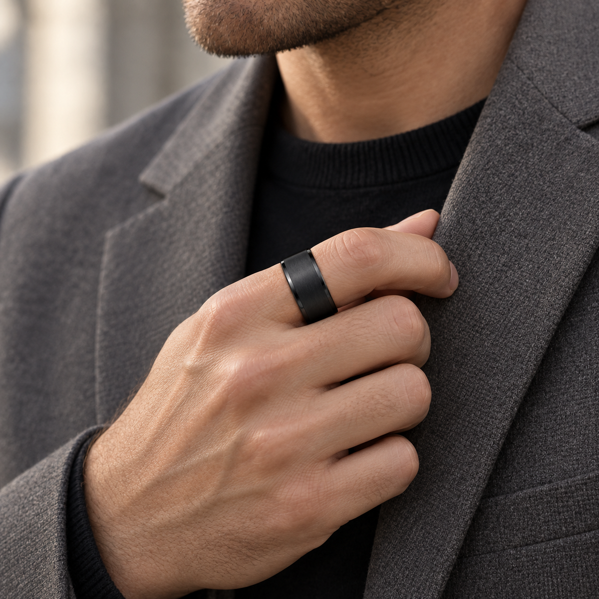 ONYX - Stainless Steel Ring
