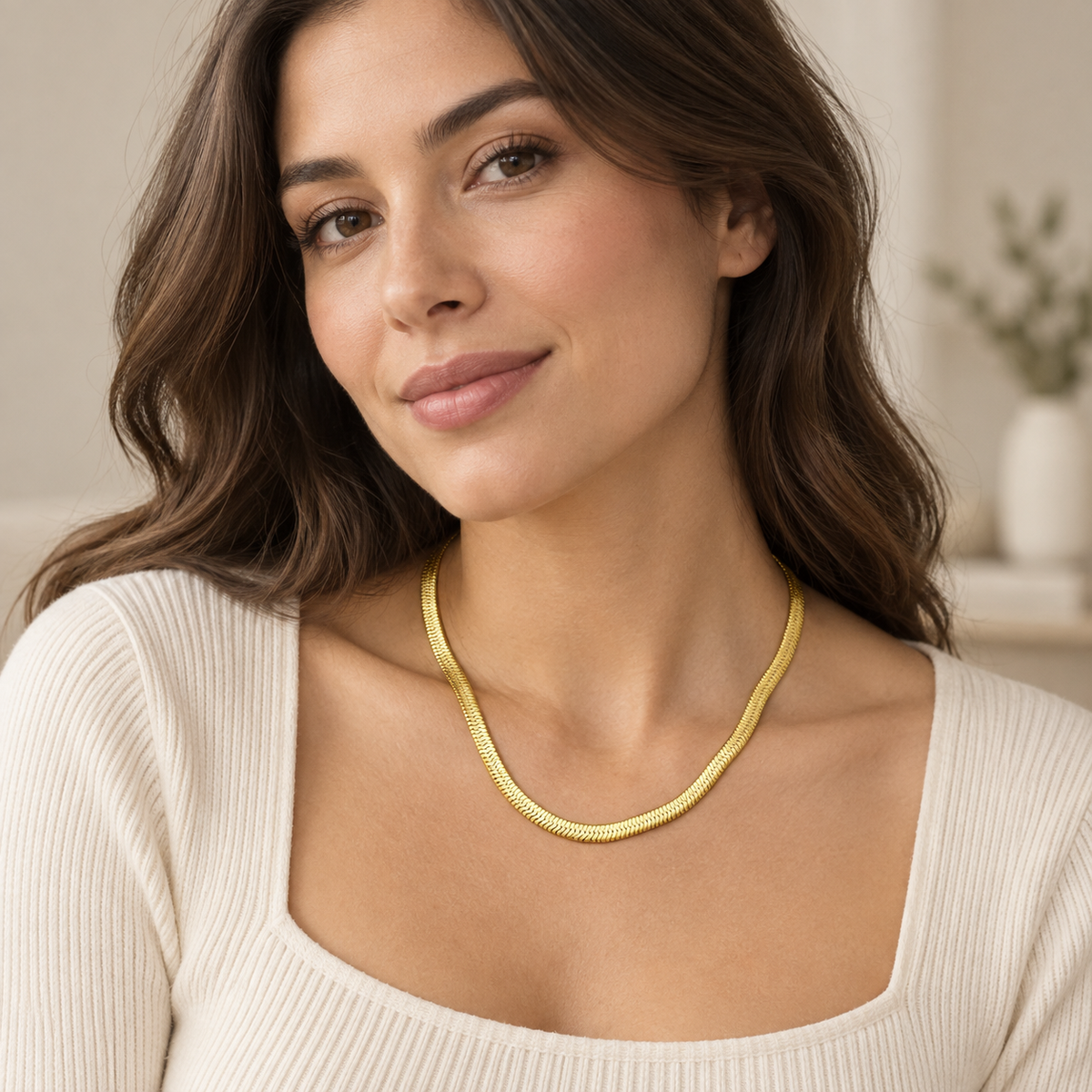 SERA Snake Chain Links Necklace