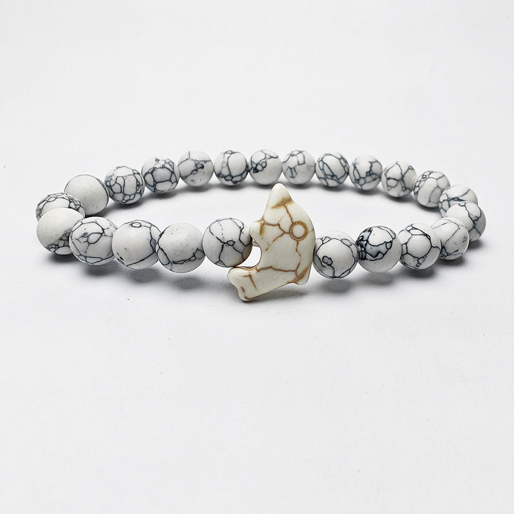 MARIN- Dolphin Volcanic Rock Bracelet